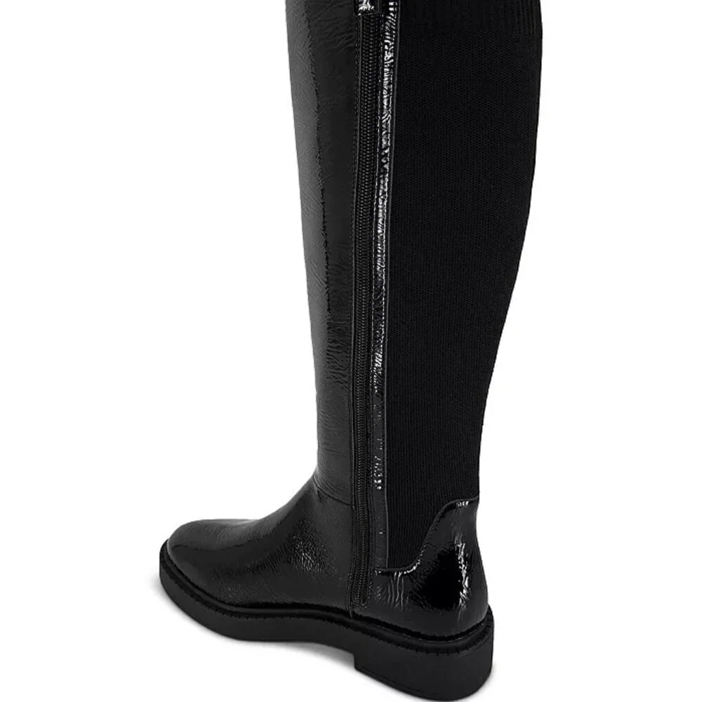 Andre Assous Women's Viva Round Toe Patent Boots. 7.5
